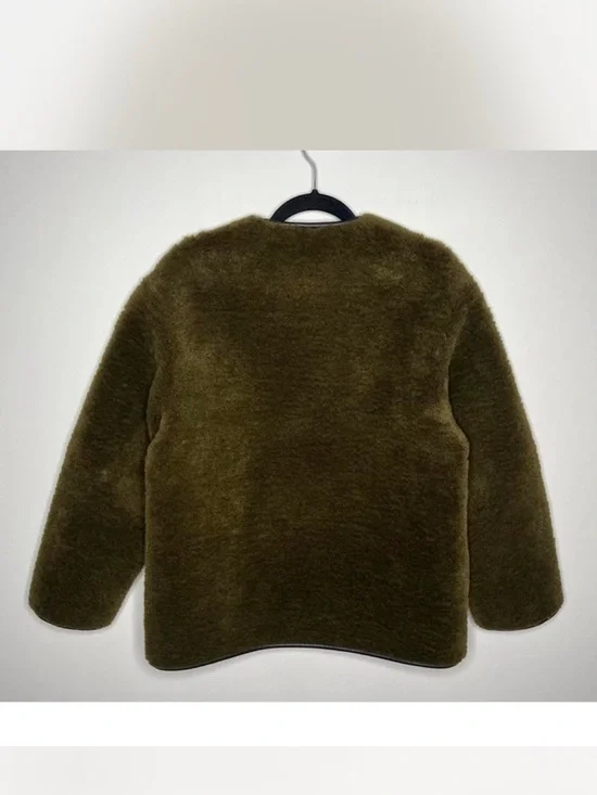 Mango Fur-Effect Coat with Appliqués - Picture 2 of 4